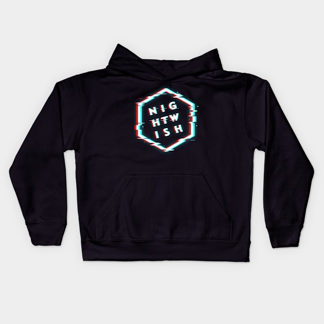 NIGHTWISH POLYGON GLITCH Kids Hoodie by BELLASOUND